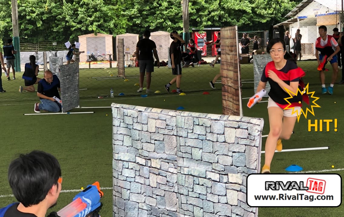 Running fast doesn't guarantee that you won't be shot! | RIVAL TAG Singapore Team Building